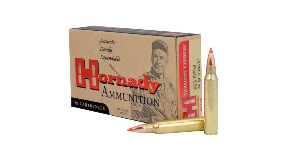 ISS8325 #2. Ammo 223 Rem 40Gr Hornady Varmint Express V-MAX 20's