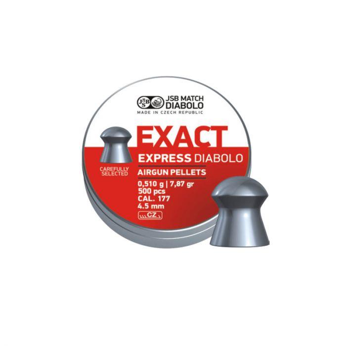 CUJSB-546257-500 #1. JSB Diabolo Exact Express Pellets .177/4.52 mm - 500 Pieces