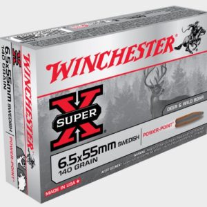 NYAW-X6555 #1. Ammo 6.5x55mm Swedish 140Gr Win Super X Power Point 20's