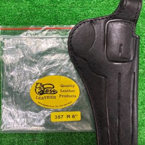 elp100wrhbl. El Paso Cyclone Leather Holster Revolver 357 Mag 6" RH Black