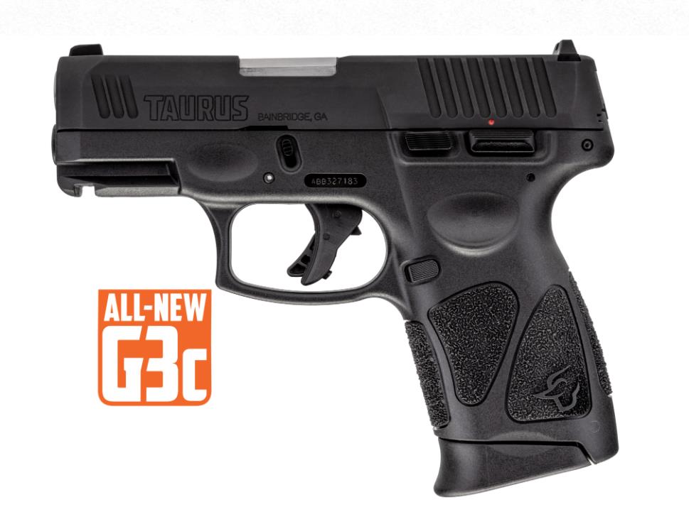 DF10025110 #1. Taurus G3C 9mm Par Black 12 Round Pistol / 3 Mags
