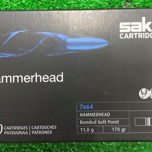 rapc625216bsa10. Ammo 7x64 170Gr Sako HammerHead 20's