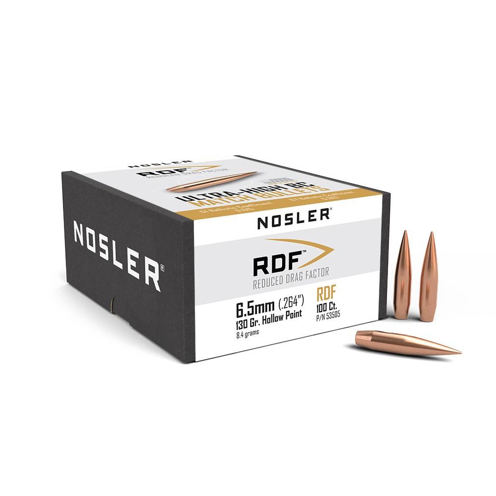 ISS53505 #1. P 6.5mm 130Gr Nosler RDF Bullet 100's