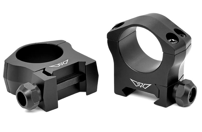 ISS7215M #1. 30mm High Warne Mountain Tech Rings Matte Black