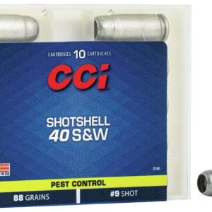 FORAH62 #1. Ammo 40 S&W No 9 CCI Shotshell Pest Control Shotshell 10's