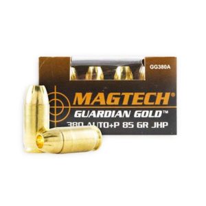 FORAH-002 #1. Ammo 380 Auto (9mm S) 85Gr Magtech Gold Gaurdian +P 20's