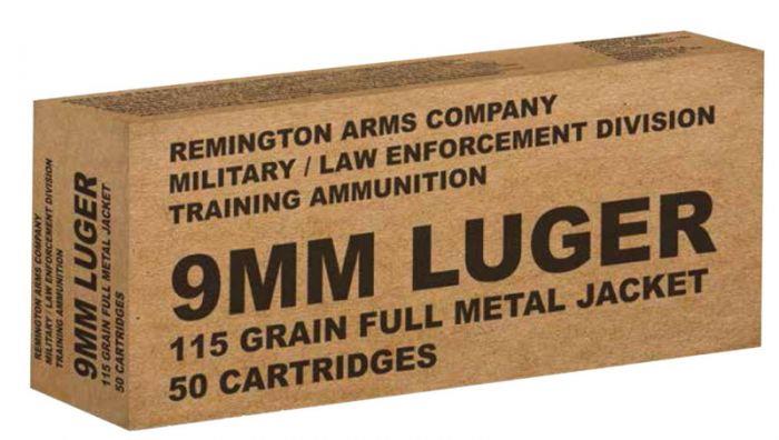 DFREM23959 #1. Ammo 9mm L 115Gr Remington FMJ 50's