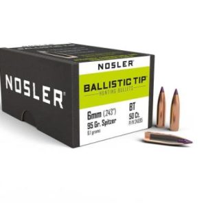 ISS24095 #1. P 6mm (243) 95Gr Nosler Spitzer 50's