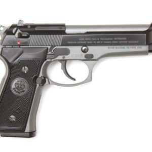NORA564AF8210F000 #1. Beretta 92 FS 9mm Par (9x19mm) Dual Tone Black & Grey Pistol