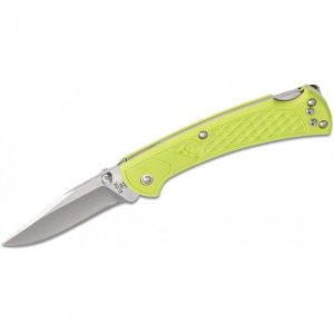 FORBU0233 #2. Buck 112 Slim Select Ranger Chartreuse Folding Lock Back 0112GRS1