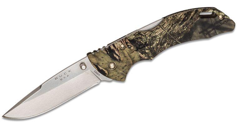FORBU17332 #1. Buck 286 Bantam BHW Folding Knife 3.625" Blade, Mossy Oak Break-Up Country Camo ETP Handles - 10317
