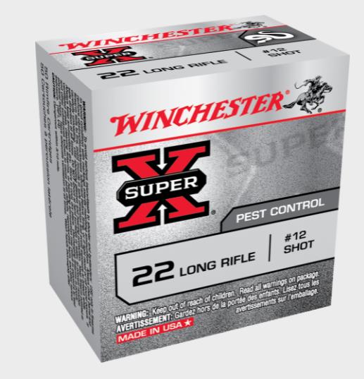 NYAW-X22LRS #1. Ammo 22 LR Win Super-X Pest Control No 12 Shot 50's