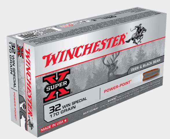 NYAW-X32WS2 #1. Ammo 32 Win SPL 170Gr Winchester Super-X Powerpoint 20's