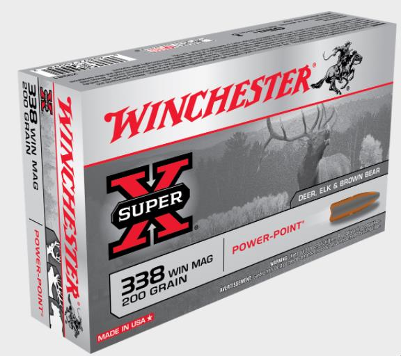 NYAW-X3381 #1. Ammo 338 WM 200gr Win Super-X Powerpoint 20's