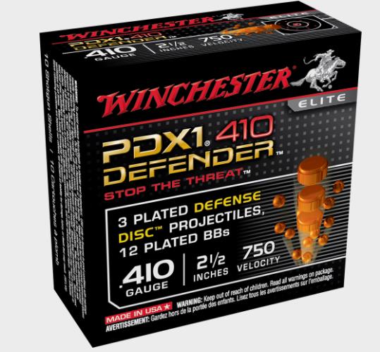 NYAW-S410PDX1 #1. Ammo 410Ga (36Ga) Winchester No2 1/2 Defender PDX1 10's