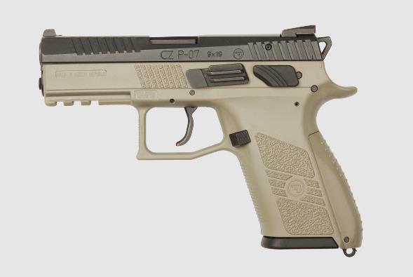 FORCZP07FDE #1. CZ 75 P-07 9mmP FDE Tritium Pistol