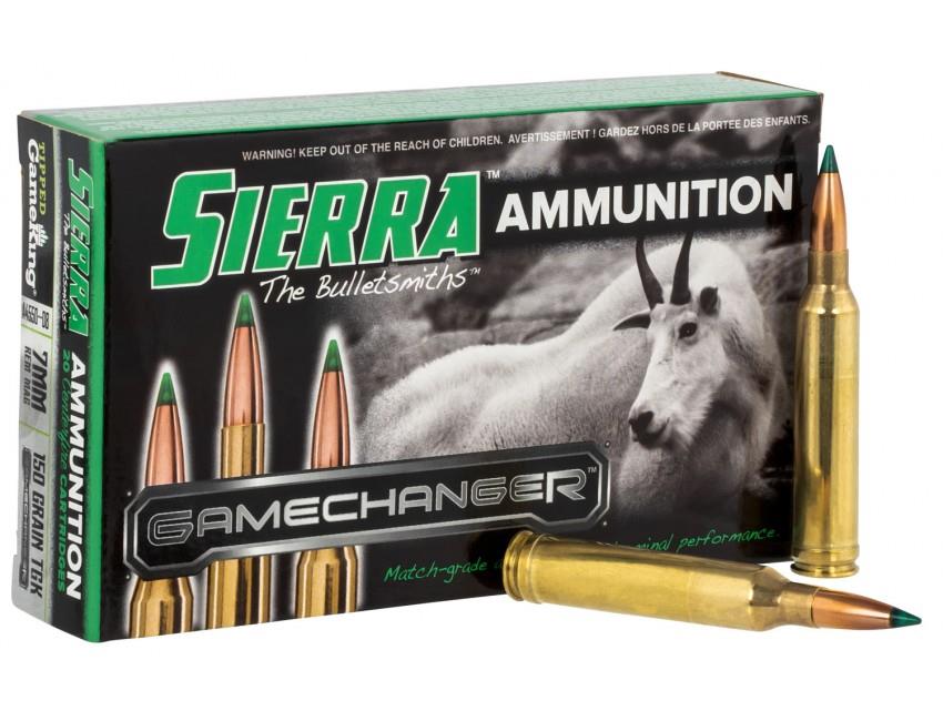 AOFSA455008 #1. Ammo 7mm RM Sierra 150Gr GameChanger Tipped GameKing 20's