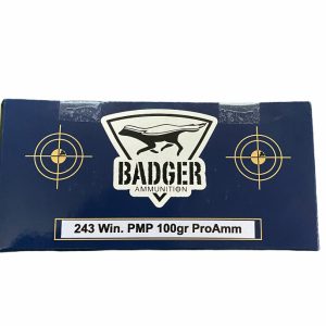 bad. Ammo 243 Win 100gr Badger PMP Pro Amm SBT Custom Loads 20's