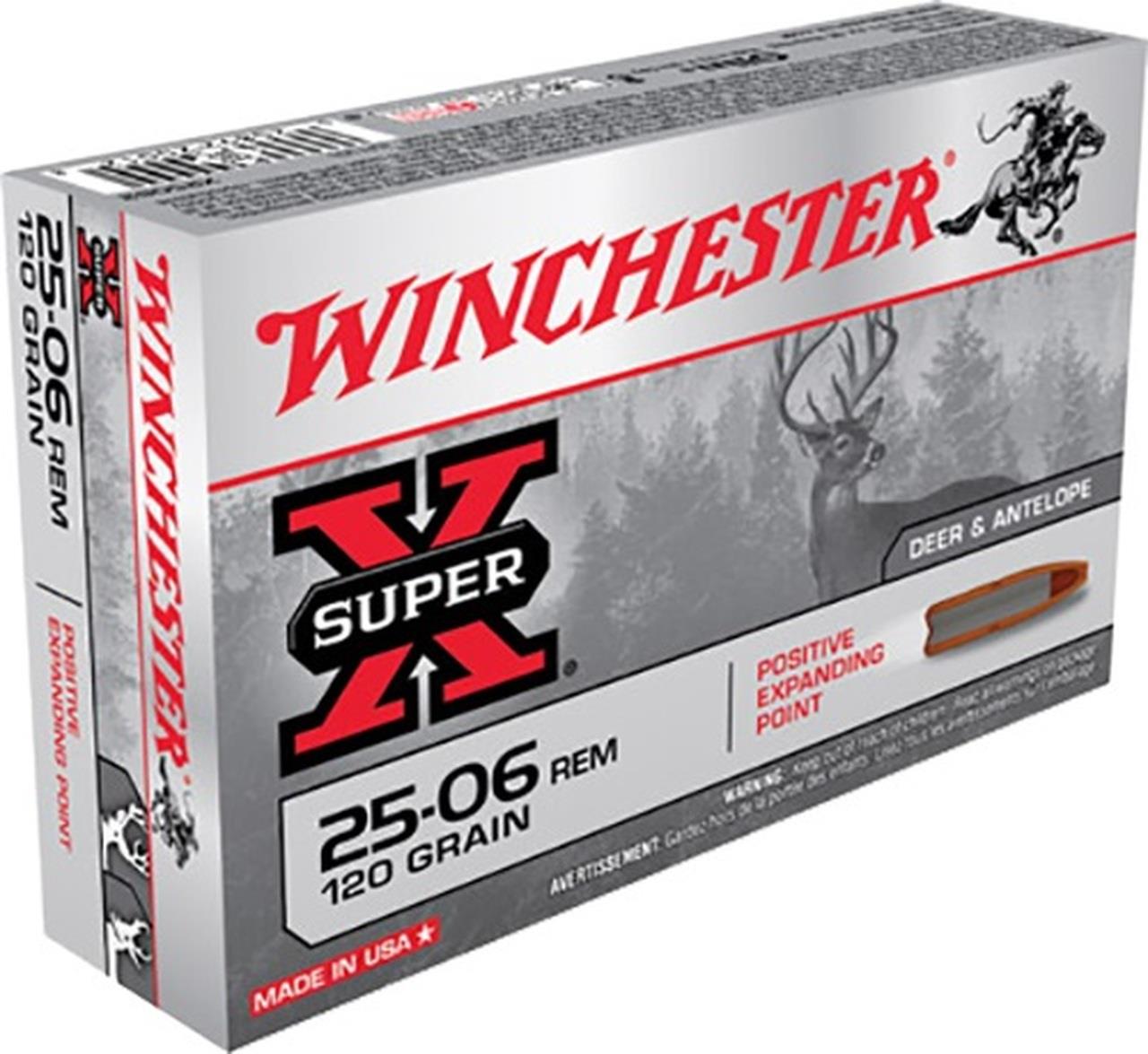 NYAW-X25062 #1. Ammo 25-06 Rem 120Gr Winchester Super X 20's