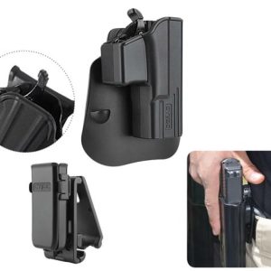KIL40CY-TG19MPU #1. Cytac T-Series Glock 19 23 32 Combo Magazine Pouch Universal