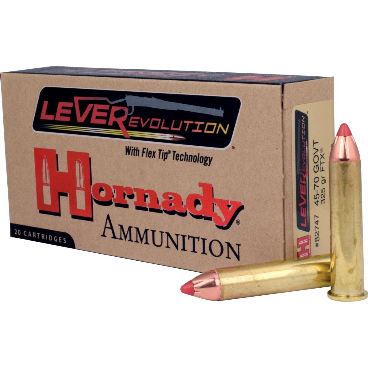 ISS82747 #1. Ammo 45-70 Govt 325Gr Hornady FTX LVR 20's