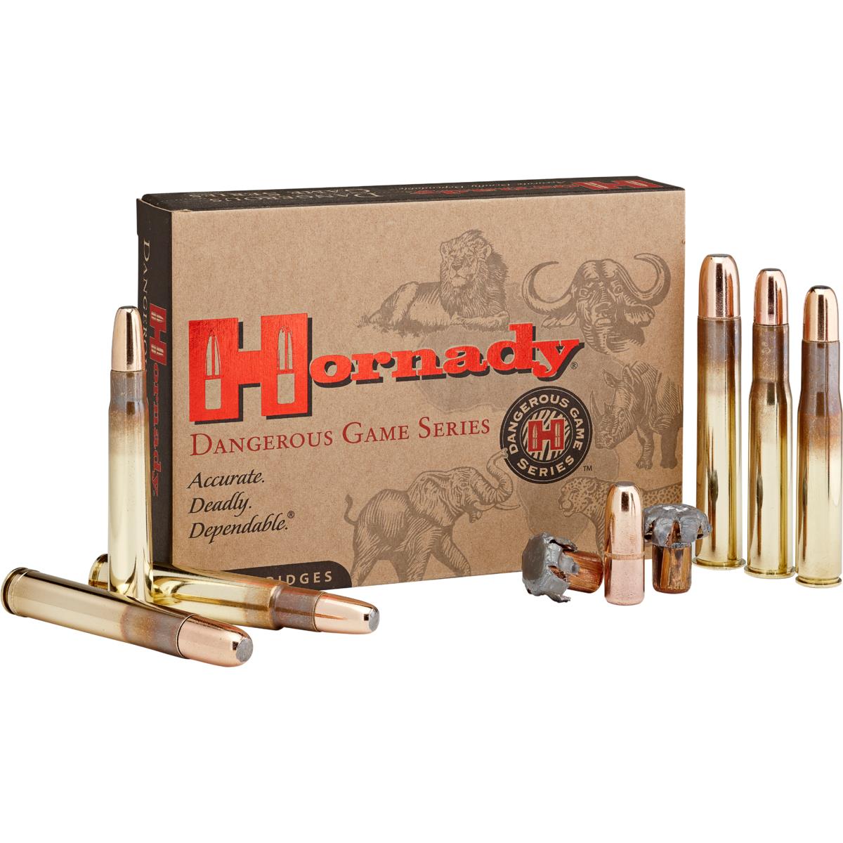 ISS82689 #1. Ammo 500 Nitro Express 570 gr Hornady DGX® Bonded 20's