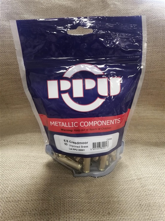 AOFPVC-689 #1. B 6.5mm Creedmoor PPU Cases 50's