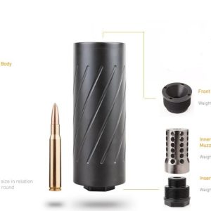 GW0028-0016-6.5CM #1. Gun Warrior Large Reflex 6.5CM M14x1 Inner Muzzle Break