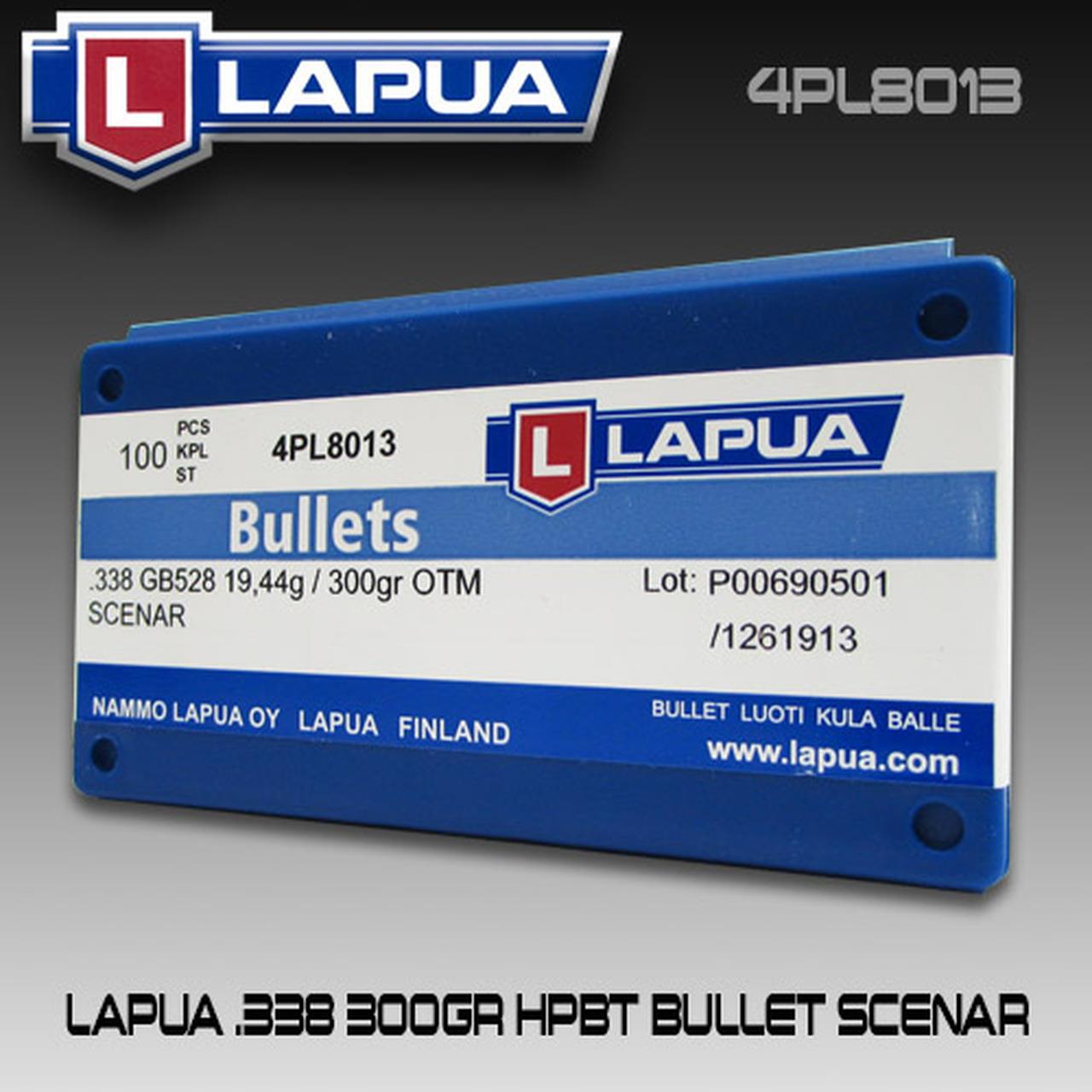 RAP4PL8013 #1. P 338 300Gr Lapua Scenar OTM 100's