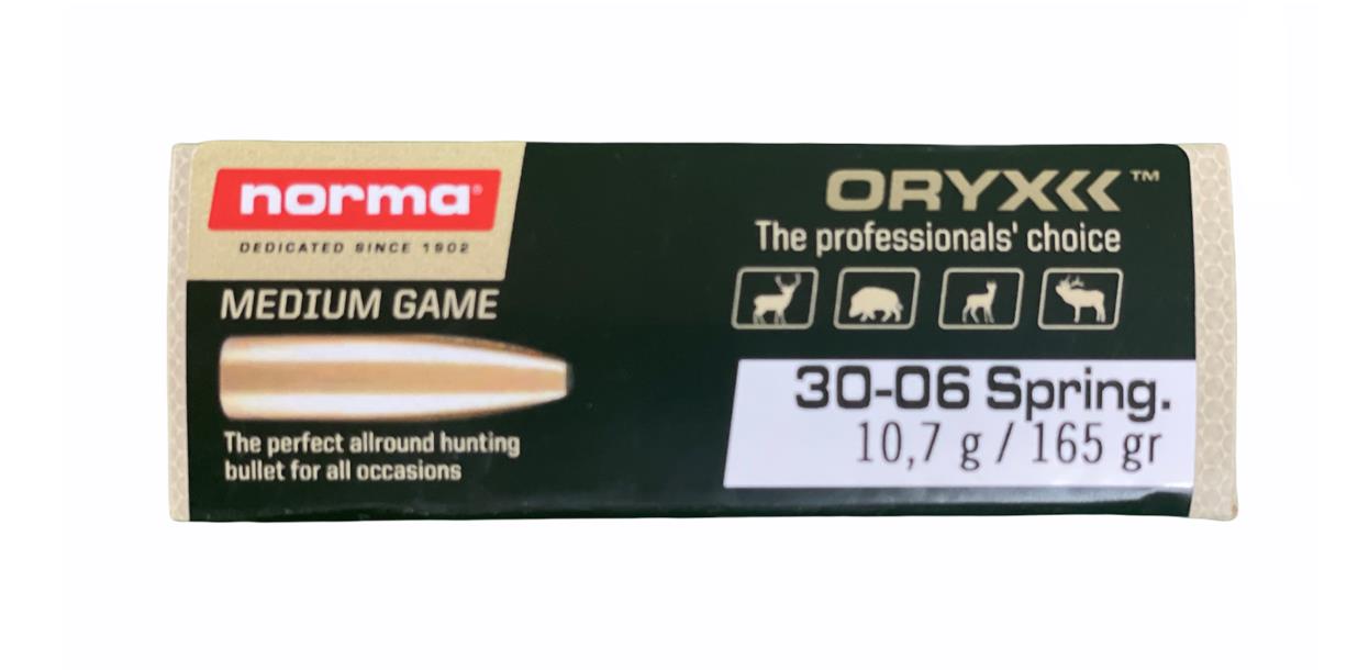 BLAG20174702NORMA #4. Ammo 30-06 SPR 165gr Norma Oryx 20's