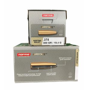 BLAI20695071NORMA #2. P .375 300gr Norma Oryx Rifle Bullets 50's