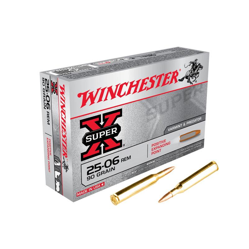 NYAW-X25061 #1. Ammo 25-06 Rem 90Gr Winchester Positive Expanding Point 20's