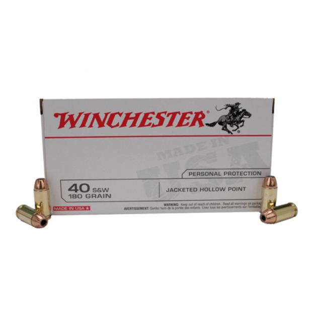 NYAW-USA40JHP #1. Ammo 40 S&W 180gr Win JHP USA 50's