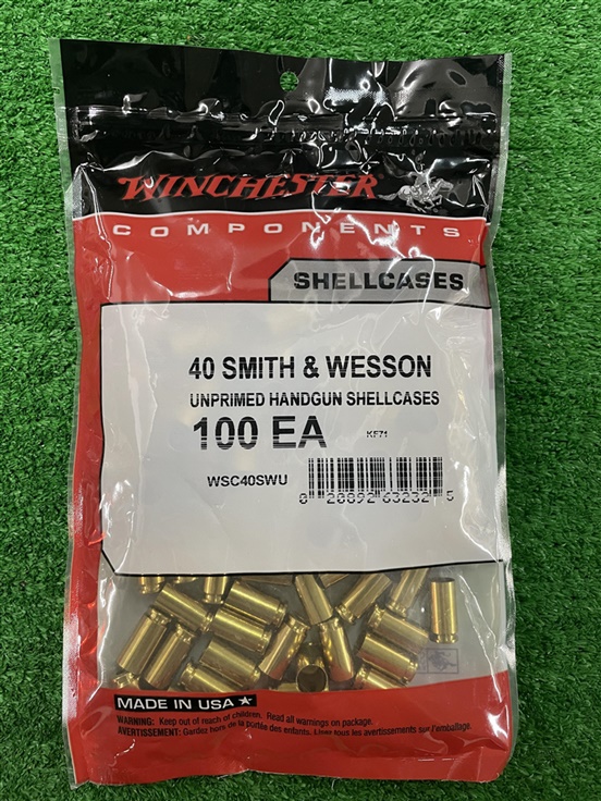 NYRW-WSC40SWU #1. B 40 S&W Win Cases 100's