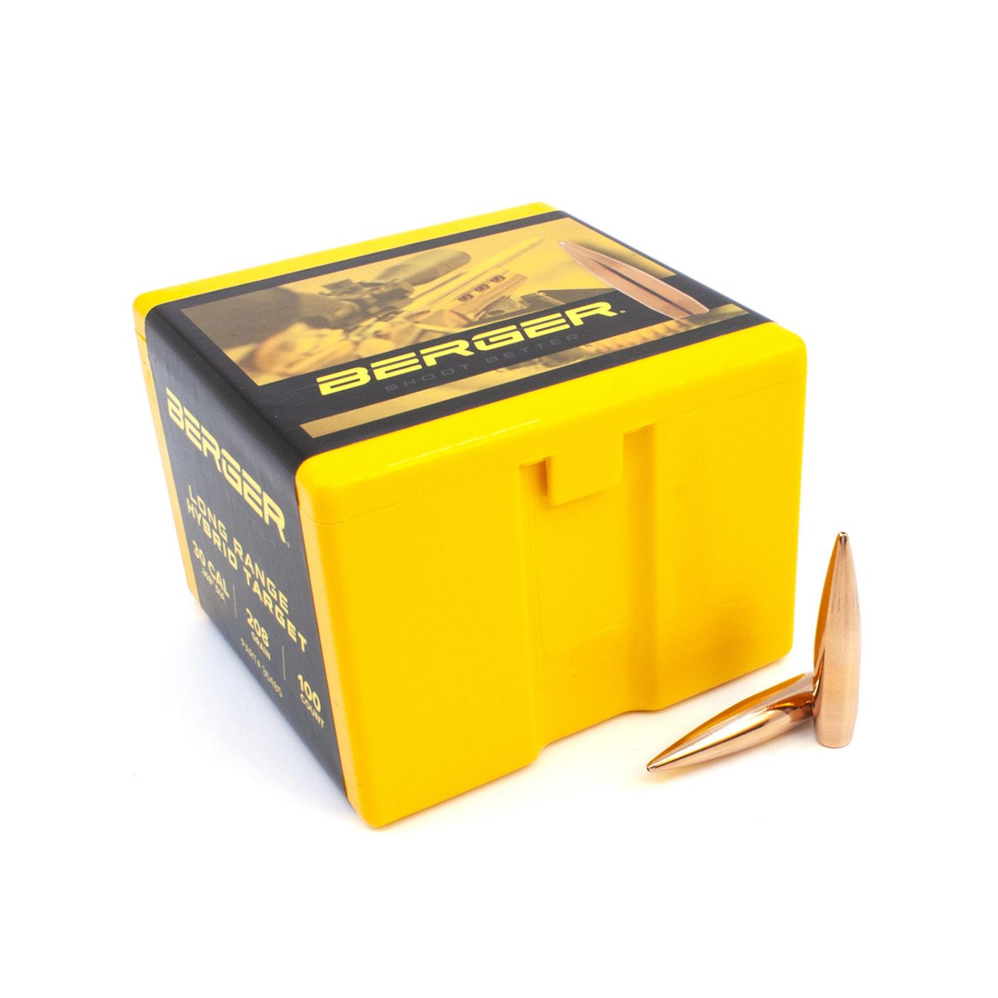 RAPBER30485 #2. P 30 Cal (.308) 208gr Berger LR Hybrid Target 100's