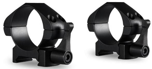 SGSRH23015 #1. Hawke Precision Steel QR Ring Mounts 30mm Low Weaver