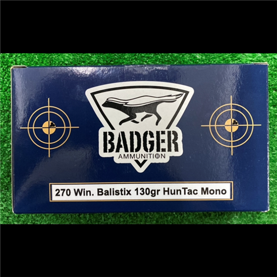 bad270win130bht. Ammo 270 Win 130gr Badger Ballistix HunTac RSBT Monolithic 20's