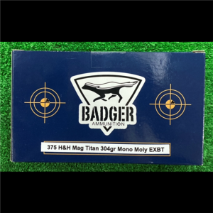 bad375hh304tmm. Ammo 375 H&H 304gr Badger Titan MonoMoly EXBT Monolithic 20's