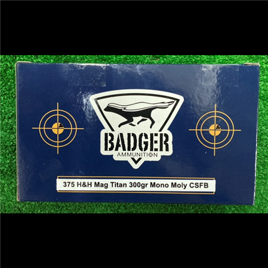 bad375hh300tmm. Ammo 375 H&H 300gr Badger Titan MonoMoly CSFB Solid Monolithic 20's