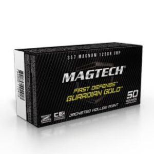 FORAH-009 #1. Ammo 357 Mag 125Gr Magtech JHP GUARDIAN GOLD 20's