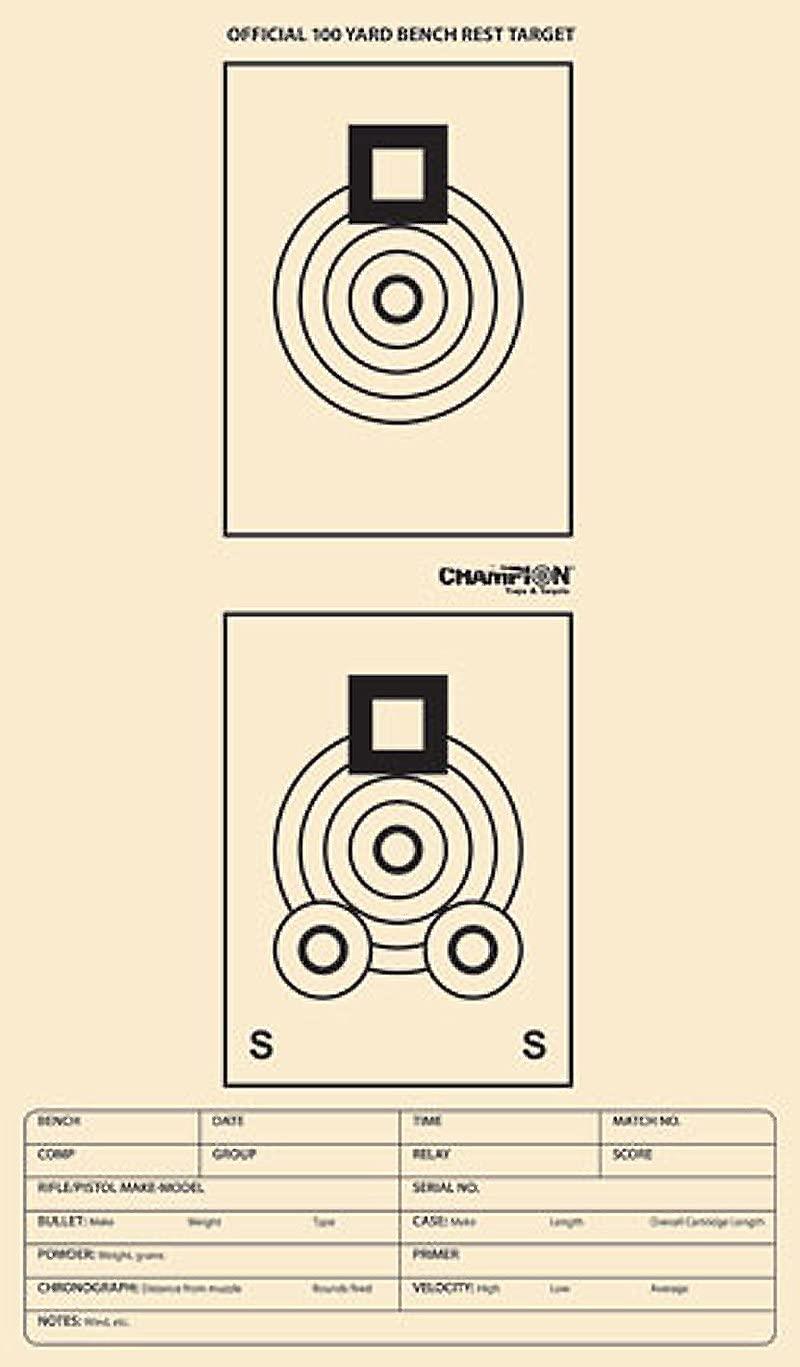 FORCHA-031 #1. Benchrest Target 100 Yards Champion 25's SKU: 46000