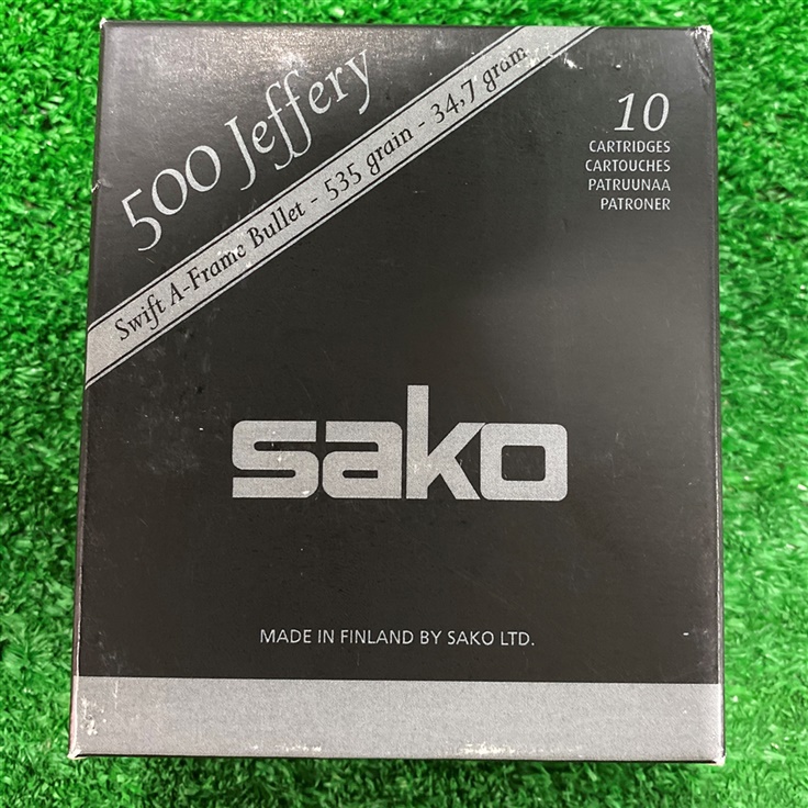 norc682487dsb50. Ammo 500 Jeffery 535Gr Sako SP Twinhead II Swift A-Frame 10's