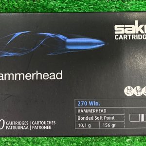rapc621211bsa10. Ammo 270 Win 156Gr Sako HammerHead SP 20's