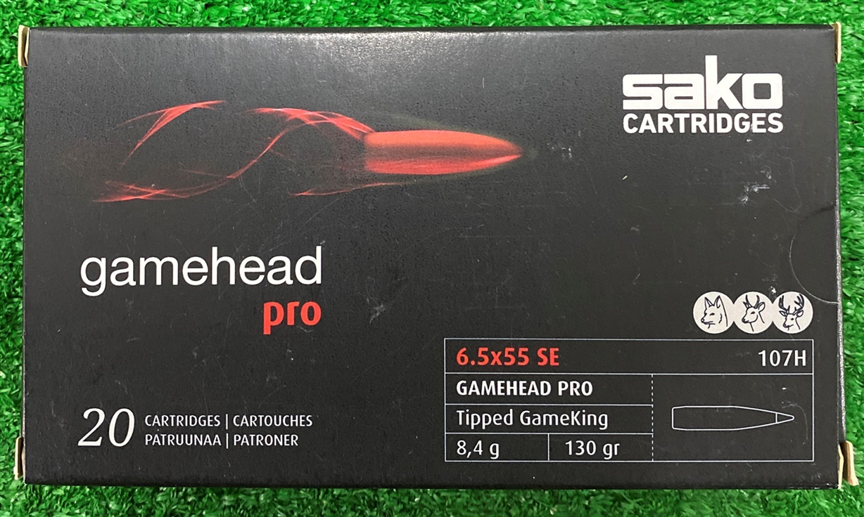 img_4891. Ammo 6.5x55mm Swedish 130Gr Sako GameHead Pro TSP 20's
