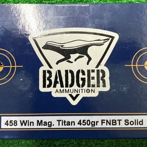 bad458wm450tmm. Ammo 458 Lott 450gr Badger Titan MonoMoly FNBT Monolithic 20's